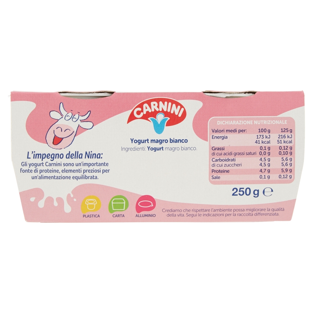 Yogurt Magro Vellutato Bianco, 2x125 g